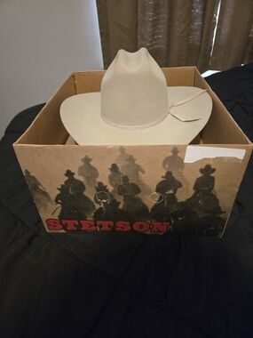 Vintage Stetson Ivory Cowboy Hat.